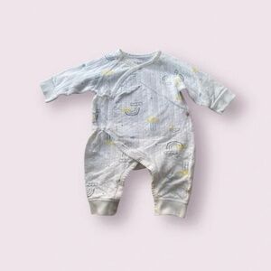 Baby Cotton Rainbow Onesie With Hat